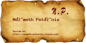 Németh Petúnia névjegykártya